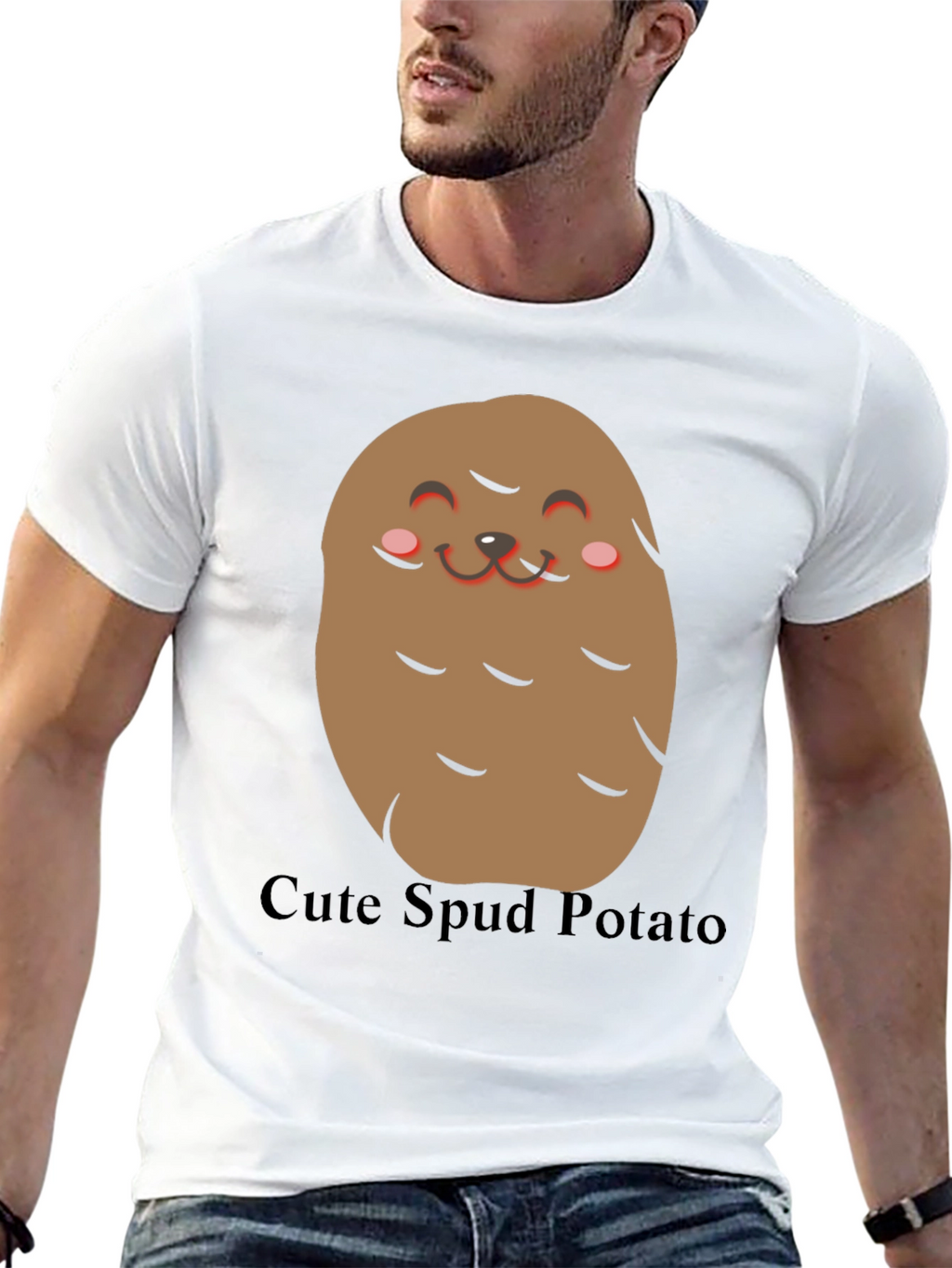 Cute Spud Potato T-Shirt - Funny Food Tee