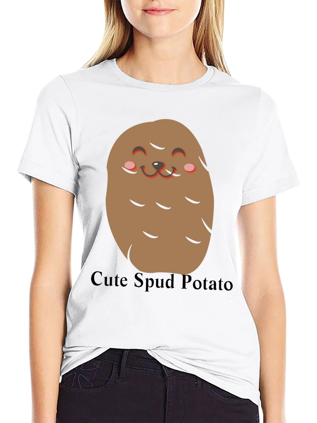 Cute Spud Potato T-Shirt - Funny Food Tee