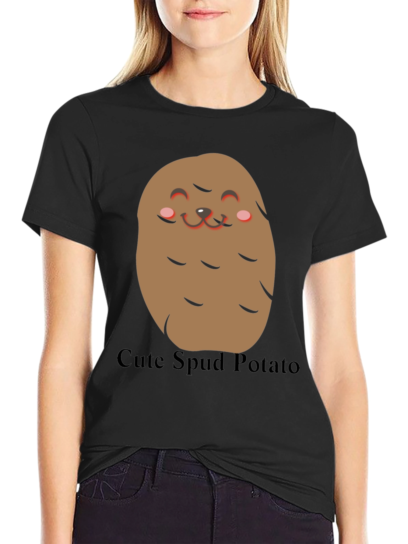 Cute Spud Potato T-Shirt - Funny Food Tee