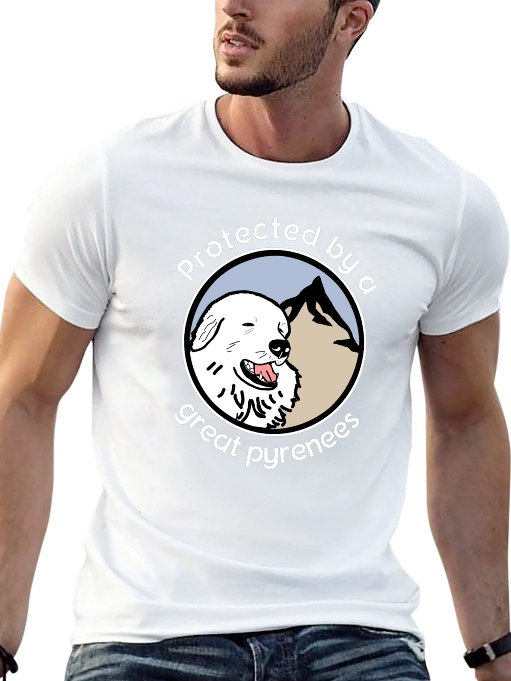 Protected by a Great Pyrenees T-Shirt
