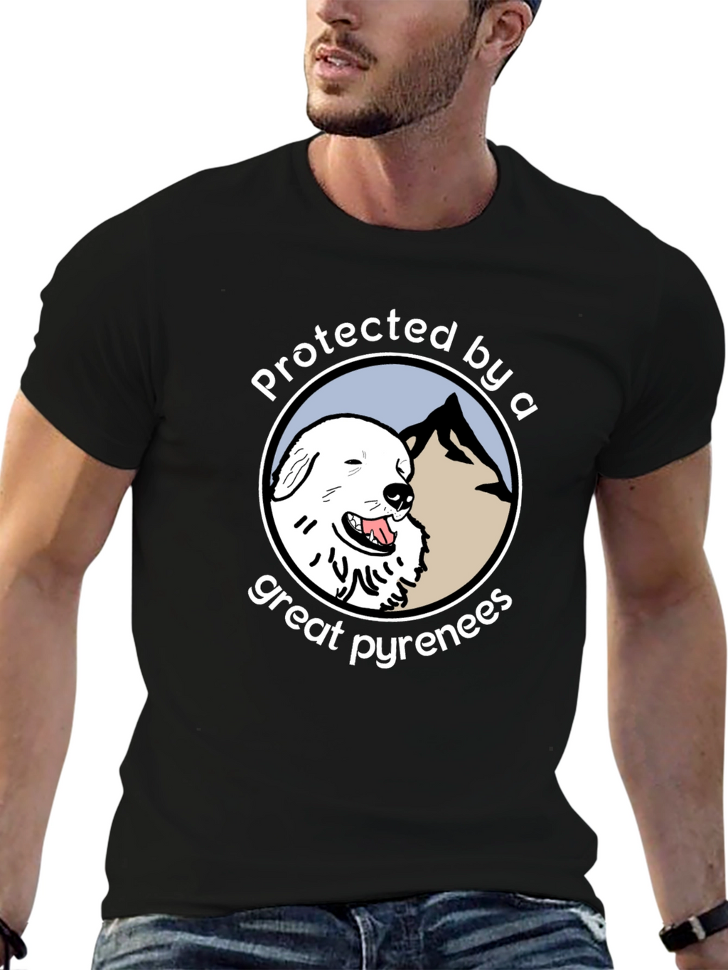 Protected by a Great Pyrenees T-Shirt