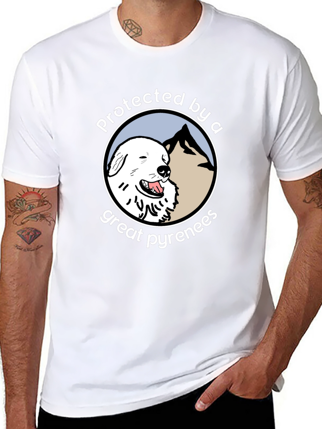 Protected by a Great Pyrenees T-Shirt