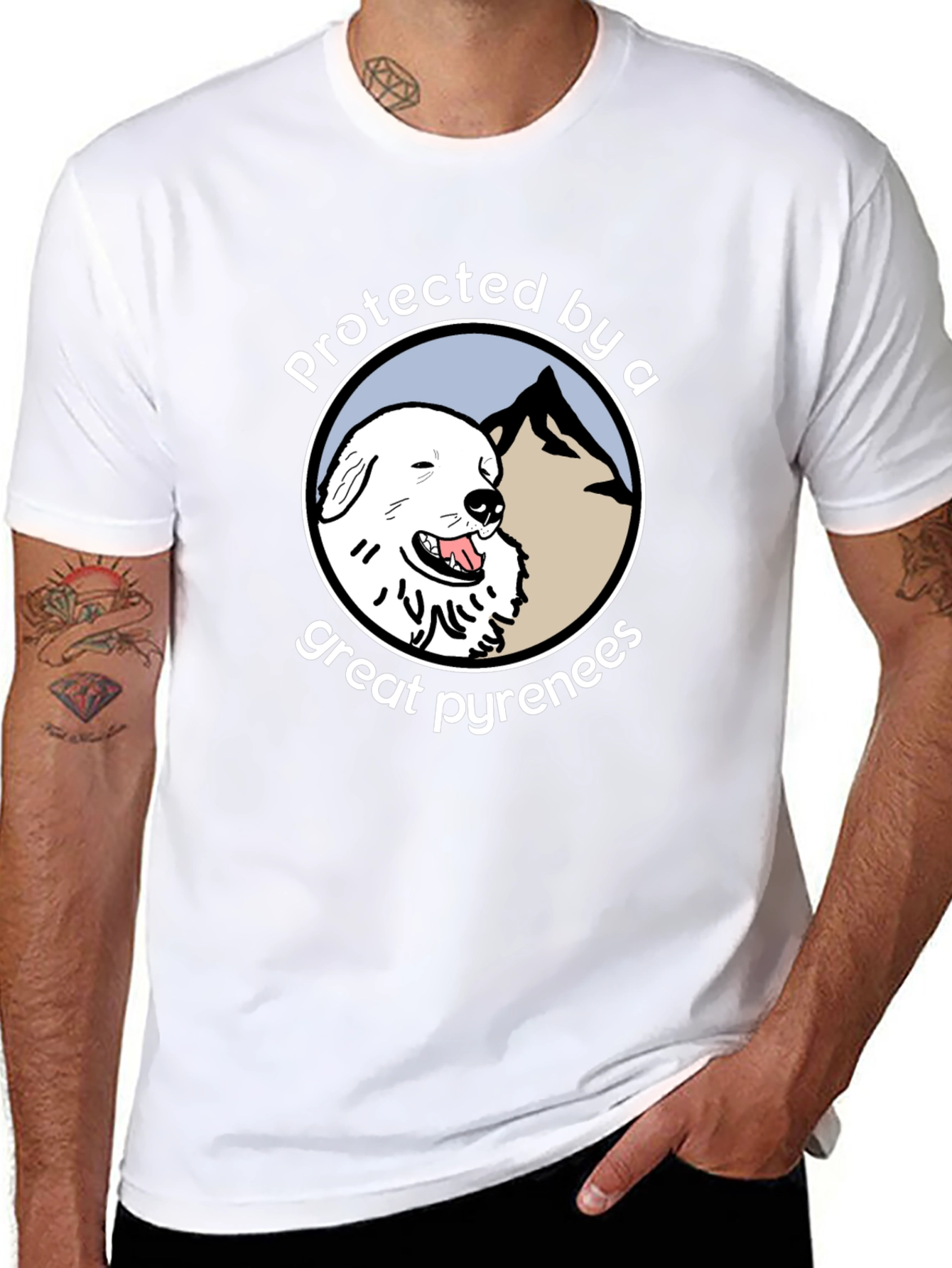 Protected by a Great Pyrenees T-Shirt