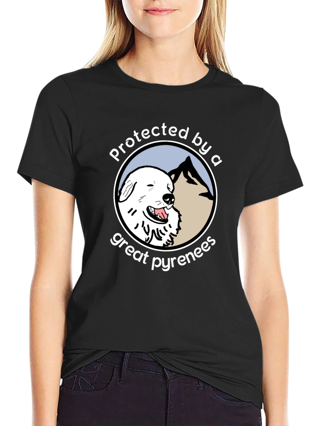 Protected by a Great Pyrenees T-Shirt