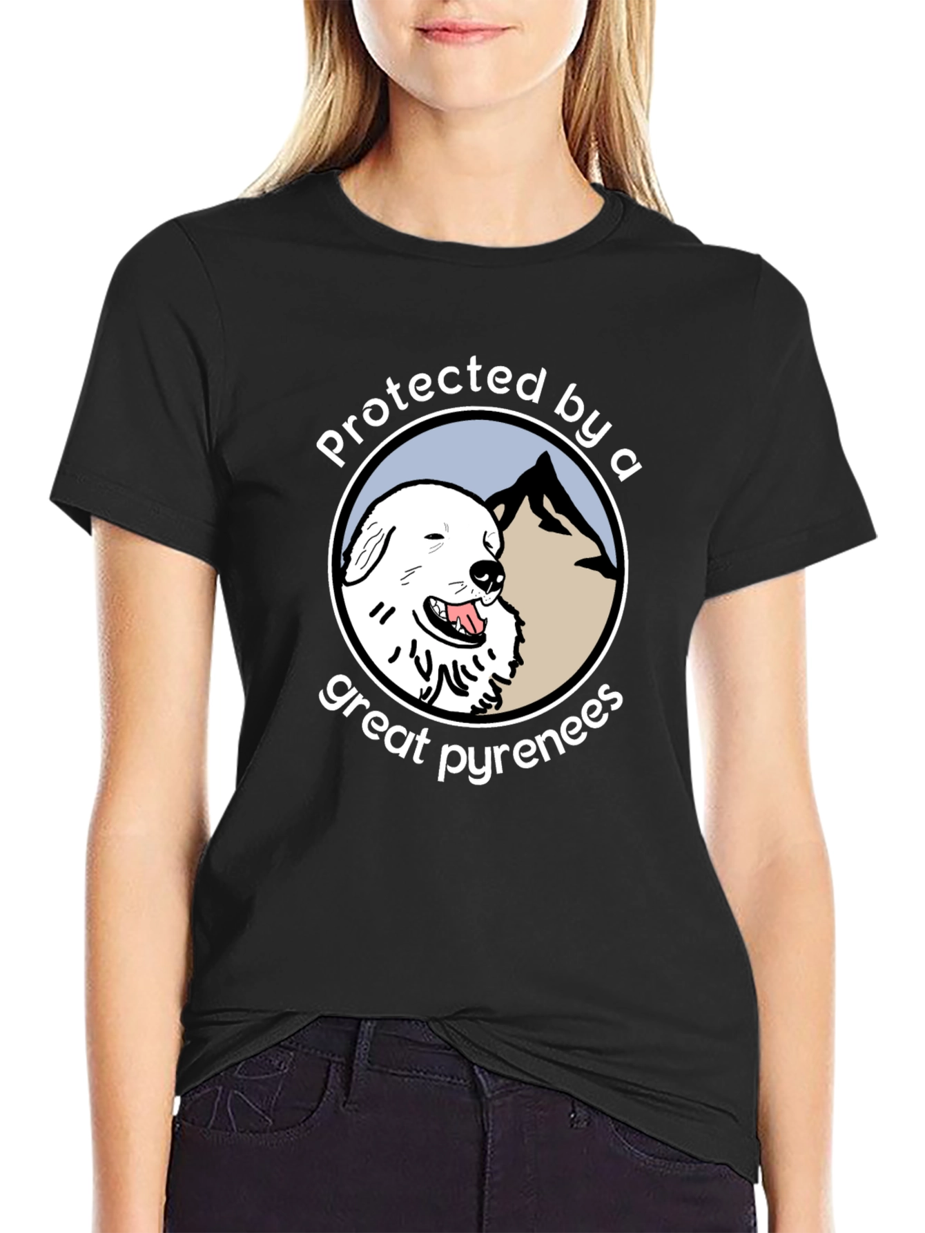 Protected by a Great Pyrenees T-Shirt