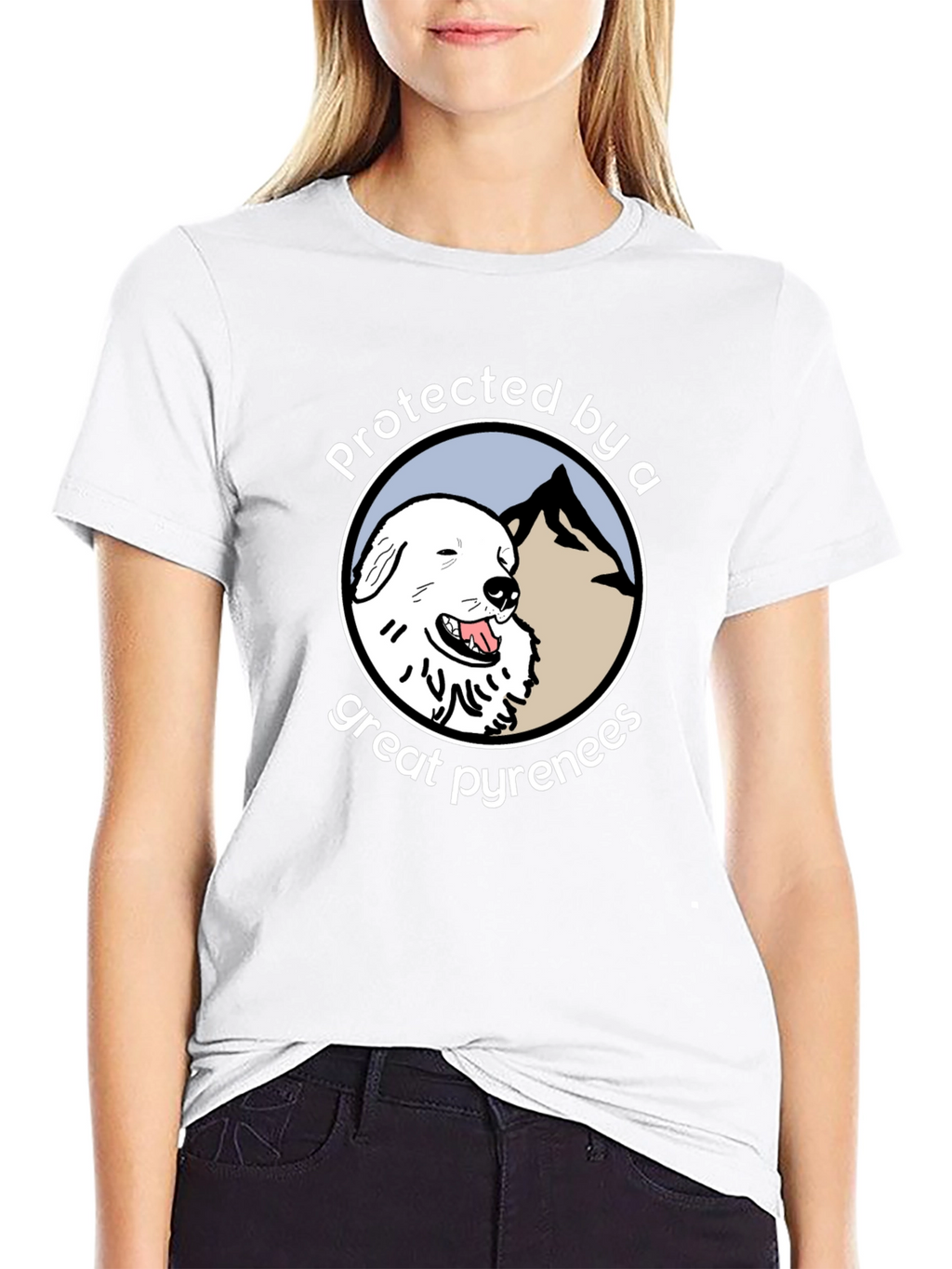 Protected by a Great Pyrenees T-Shirt
