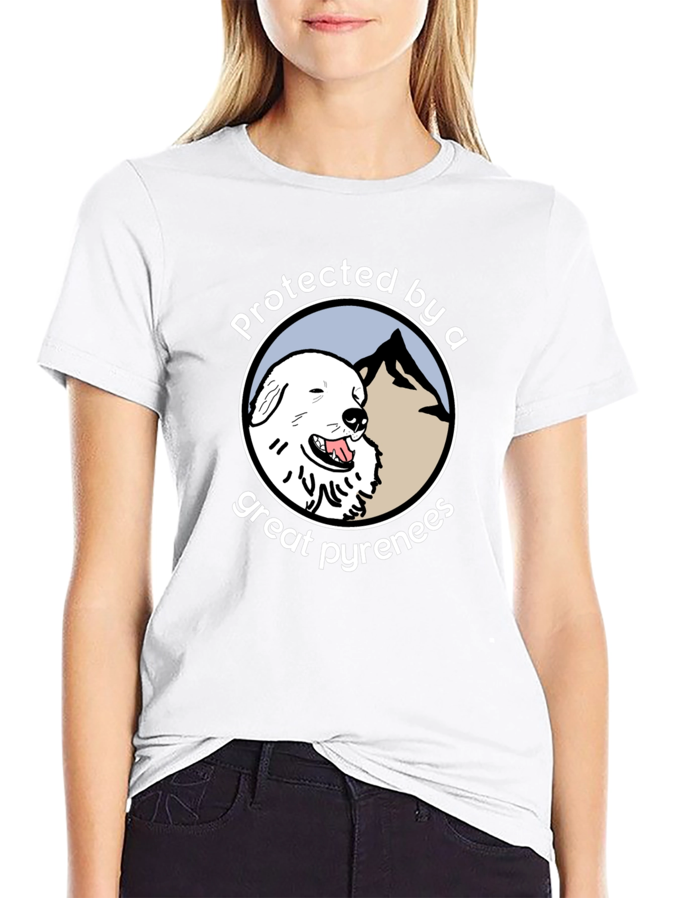 Protected by a Great Pyrenees T-Shirt