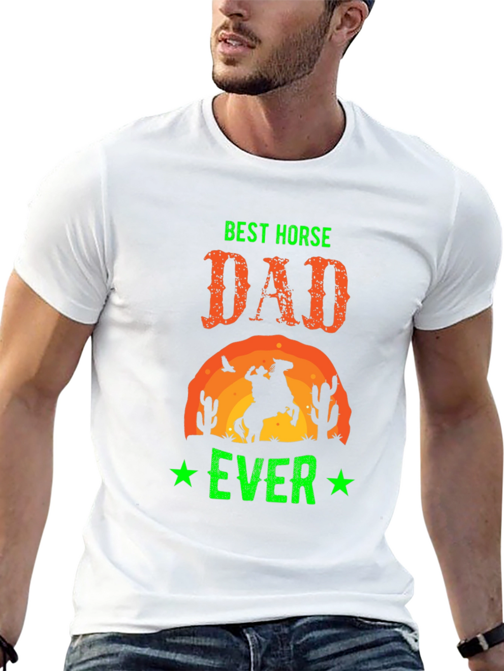 Best Horse Dad Ever Graphic T-Shirt