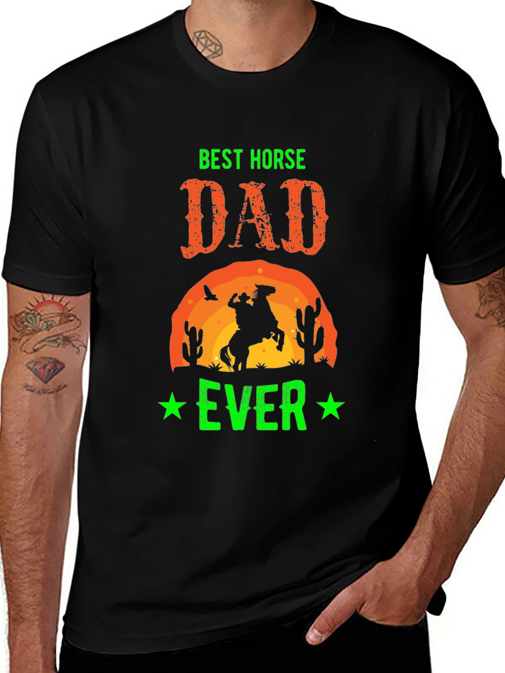 Best Horse Dad Ever Graphic T-Shirt
