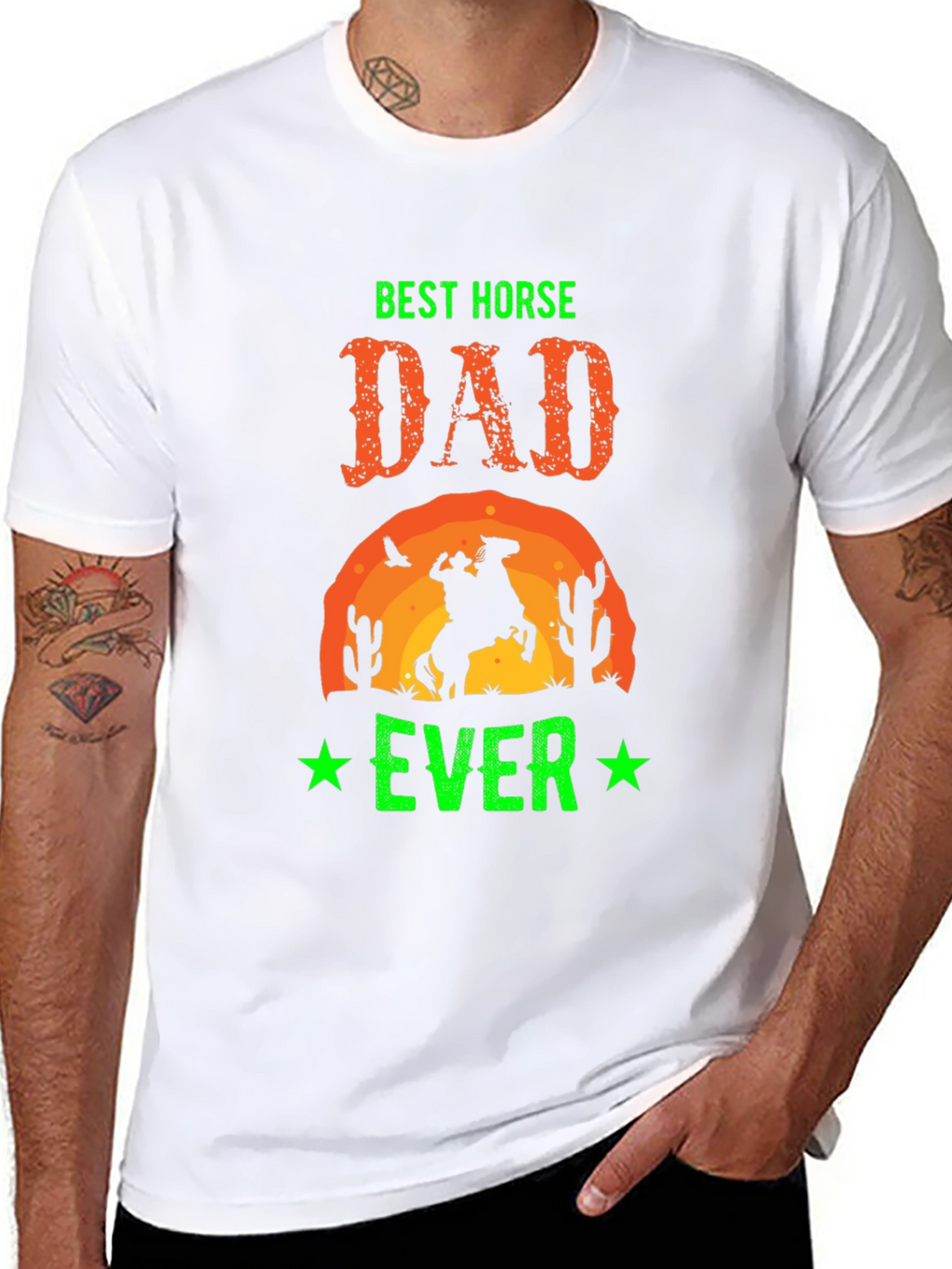 Best Horse Dad Ever Graphic T-Shirt