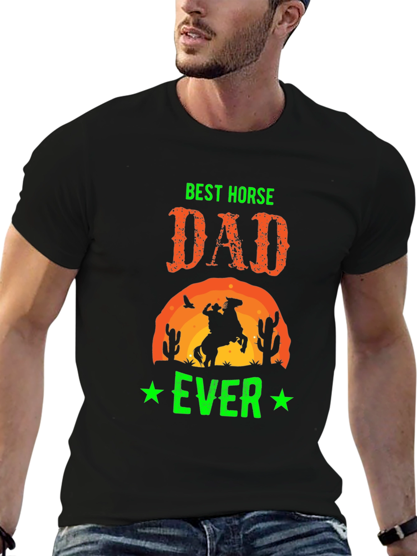Best Horse Dad Ever Graphic T-Shirt