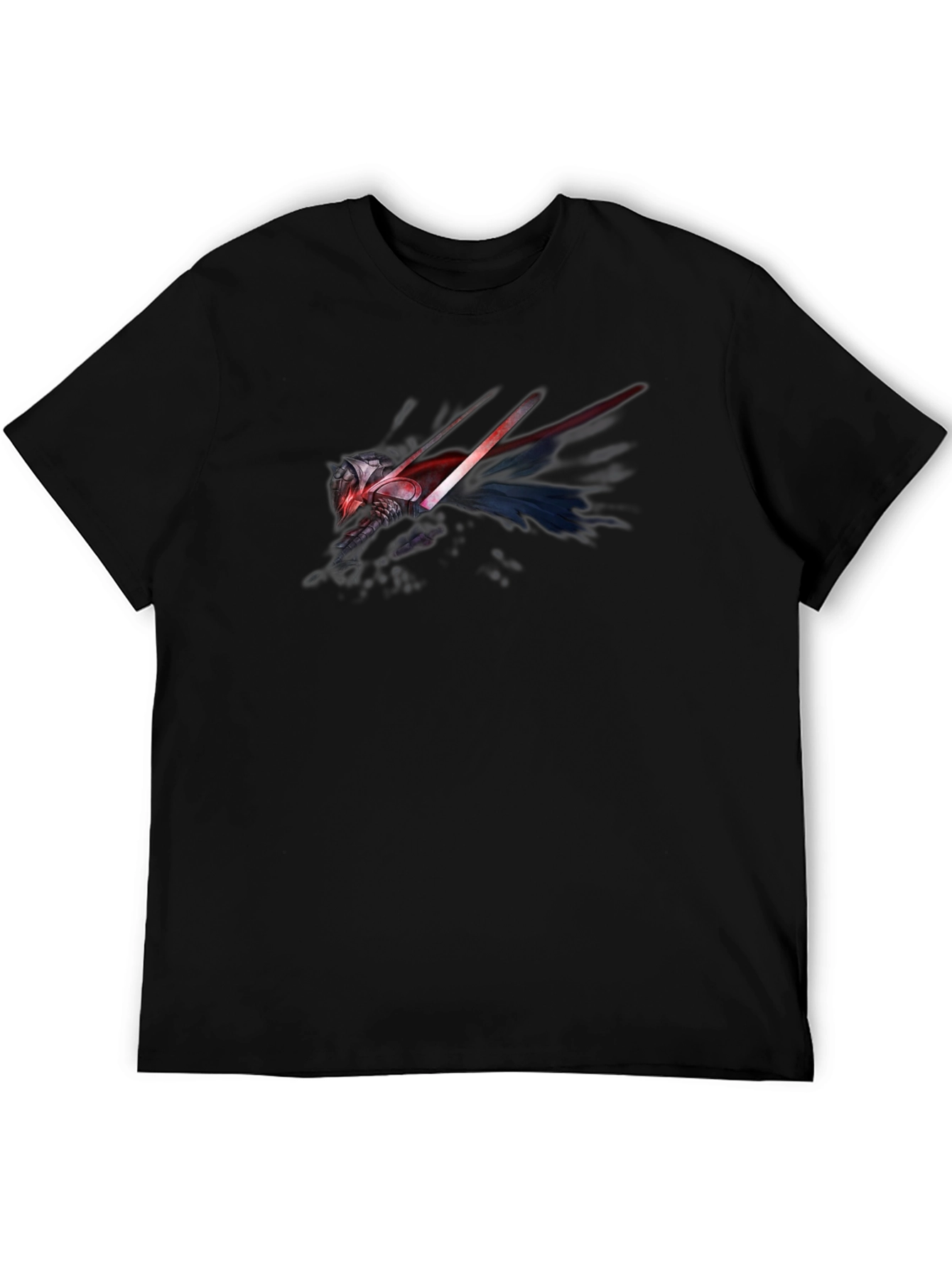 Sci-Fi Warrior Graphic Black T-Shirt