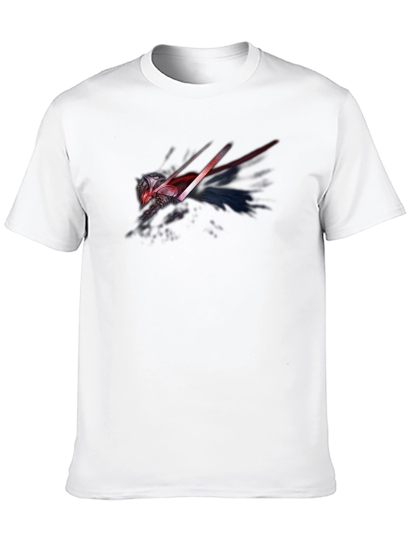 Sci-Fi Warrior Graphic Black T-Shirt