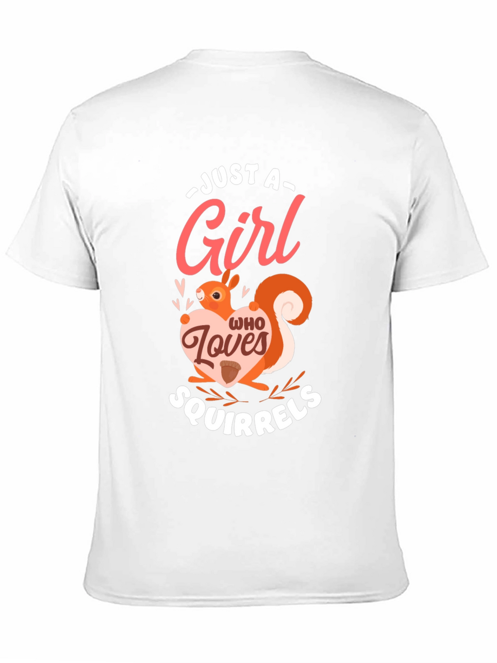 Squirrel Lover Womens Graphic Tee - Black