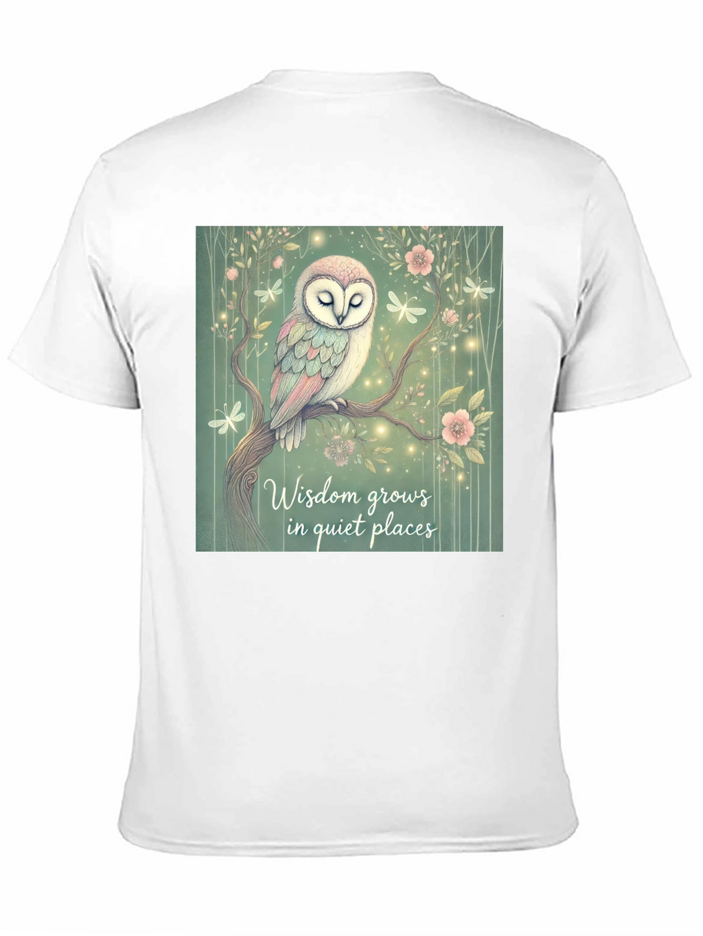 Wisdom Grows Owl Graphic T-Shirt
