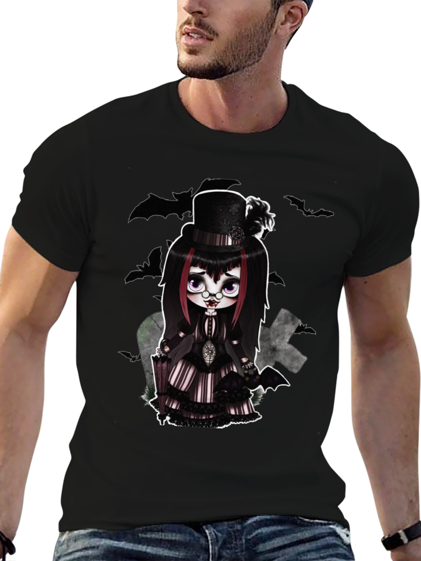 Gothic Doll T-Shirt - Creepy Cute Style
