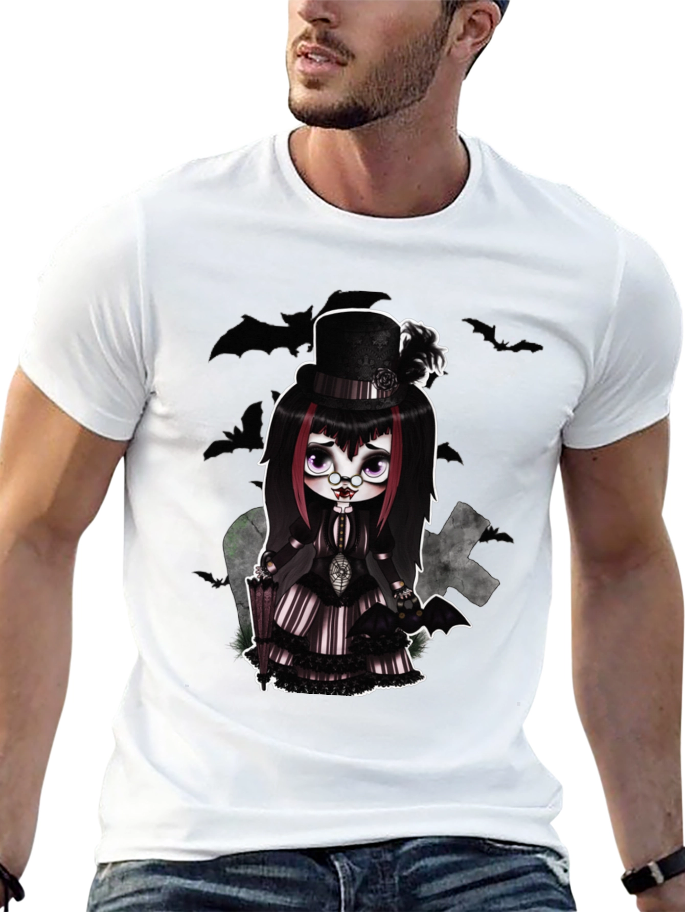 Gothic Doll T-Shirt - Creepy Cute Style