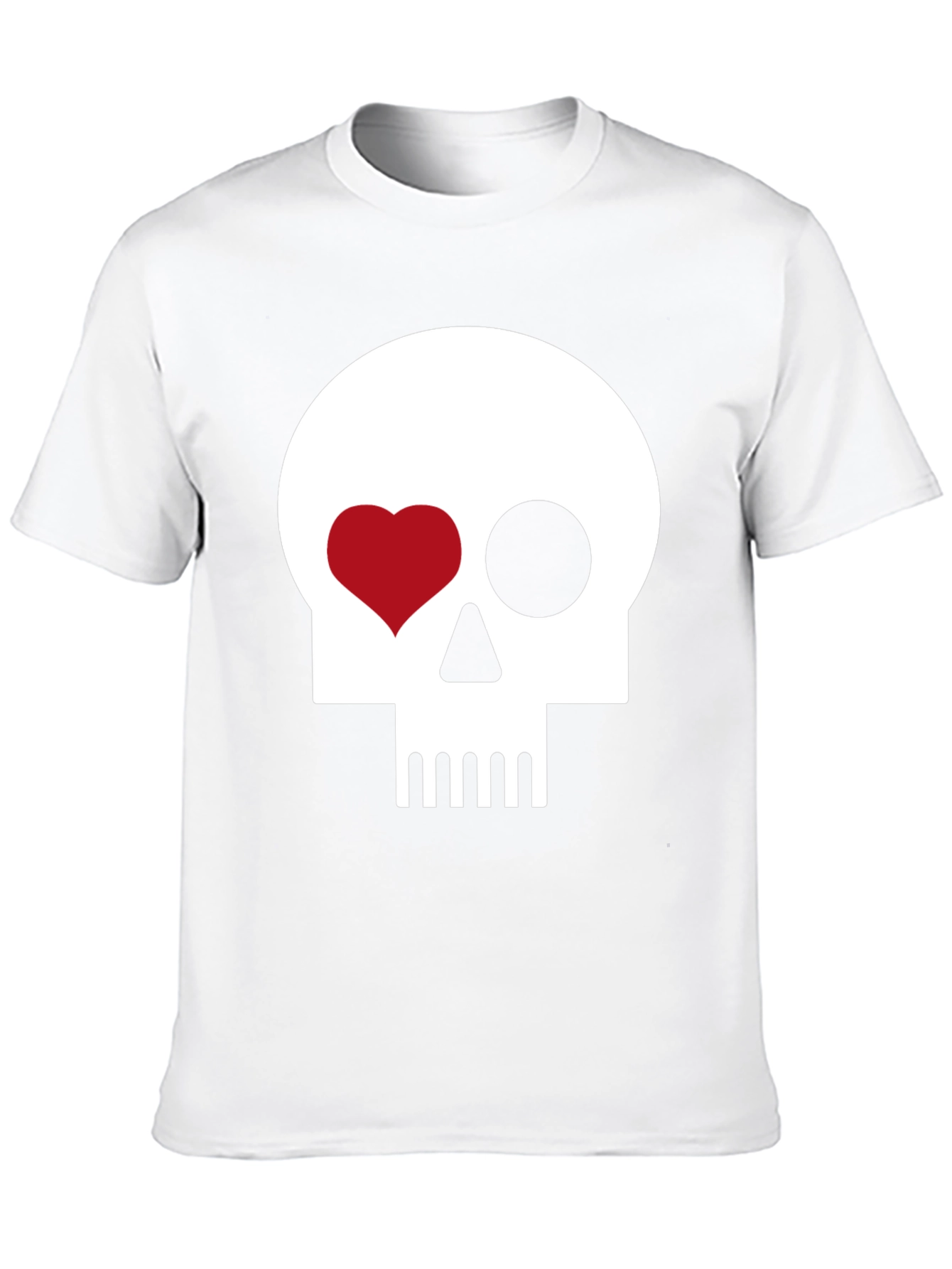 Skull Heart Eye Black T-Shirt