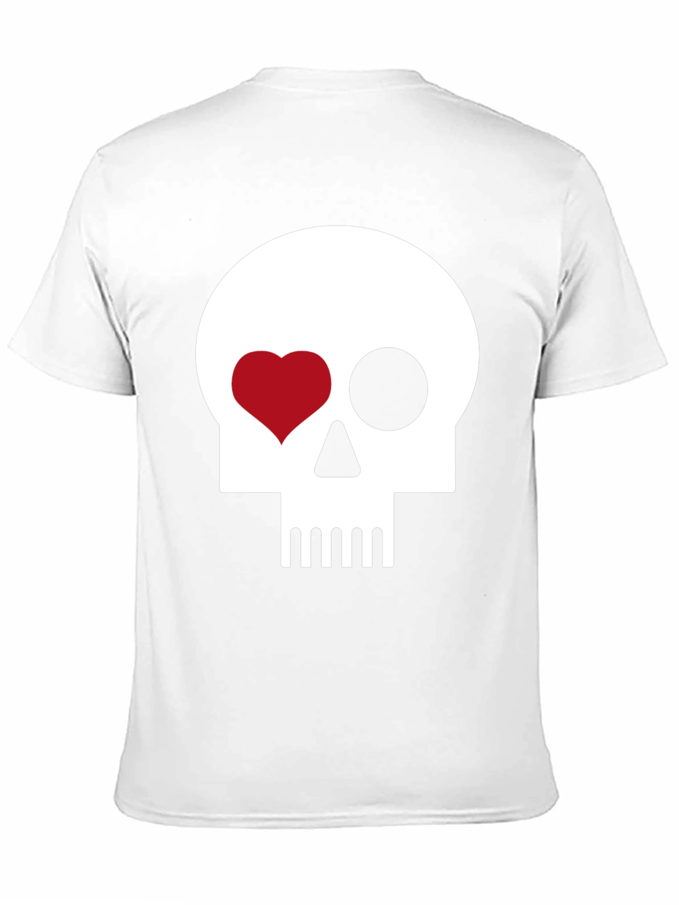 Skull Heart Eye Black T-Shirt