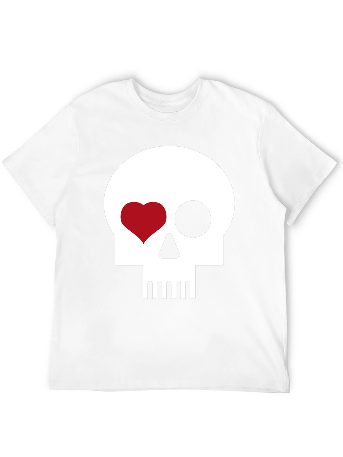 Skull Heart Eye Black T-Shirt