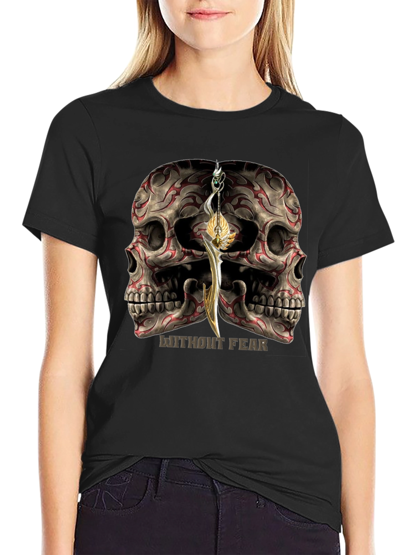 Skull Sword Graphic T-Shirt