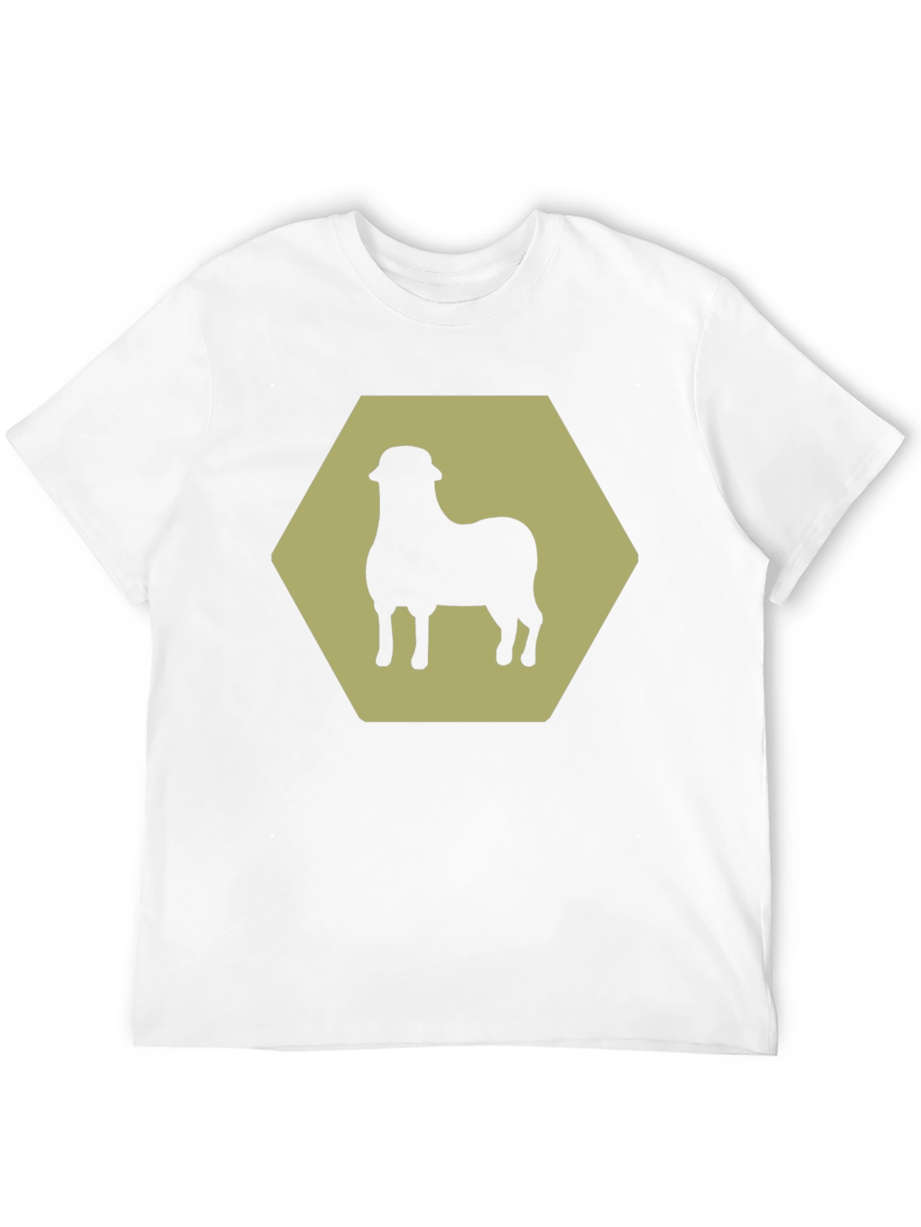 Sheep Hexagon Graphic Tee - Black
