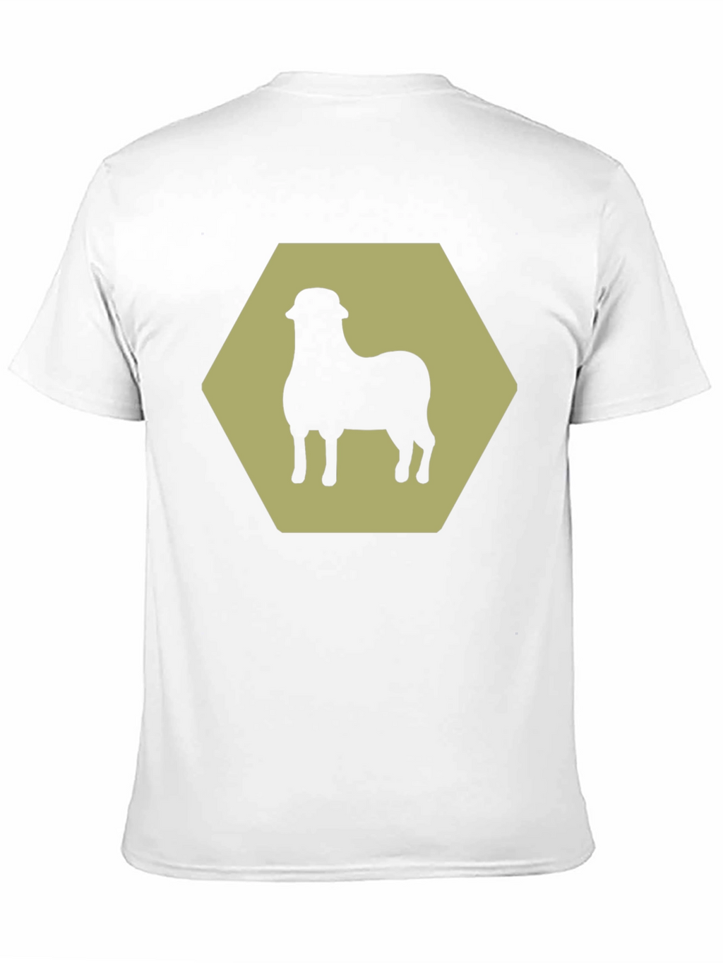Sheep Hexagon Graphic Tee - Black