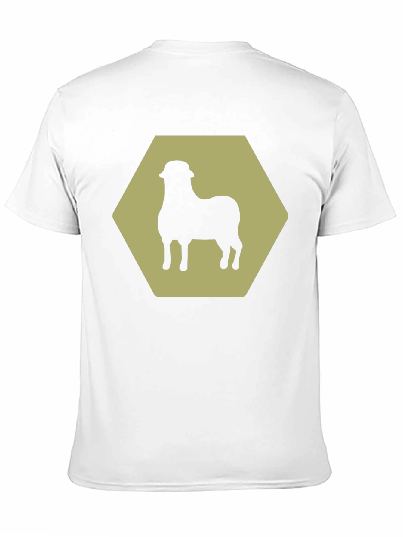 Sheep Hexagon Graphic Tee - Black