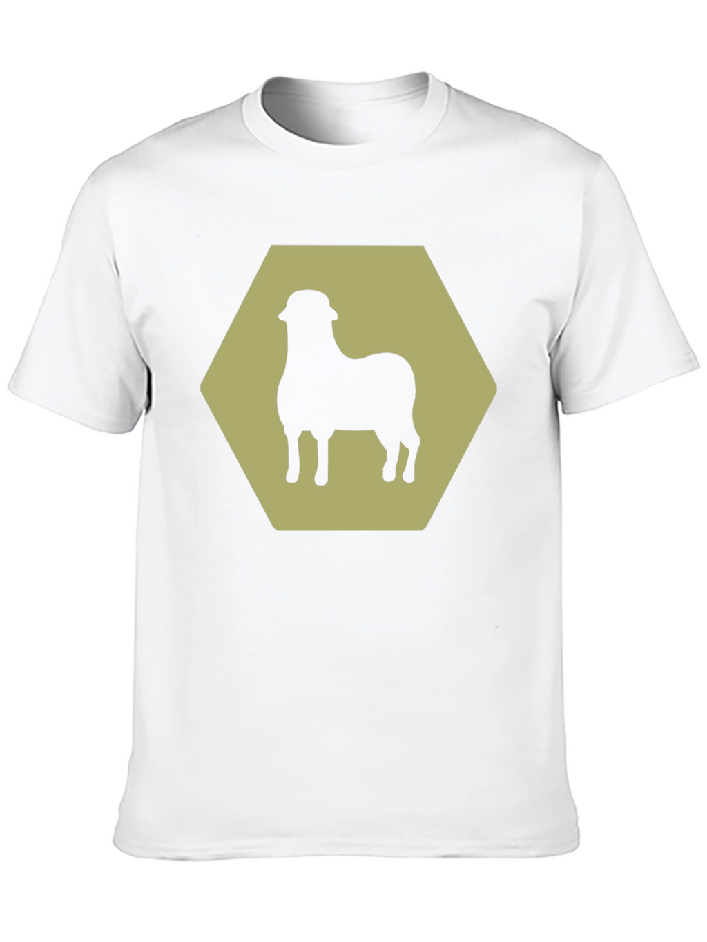 Sheep Hexagon Graphic Tee - Black