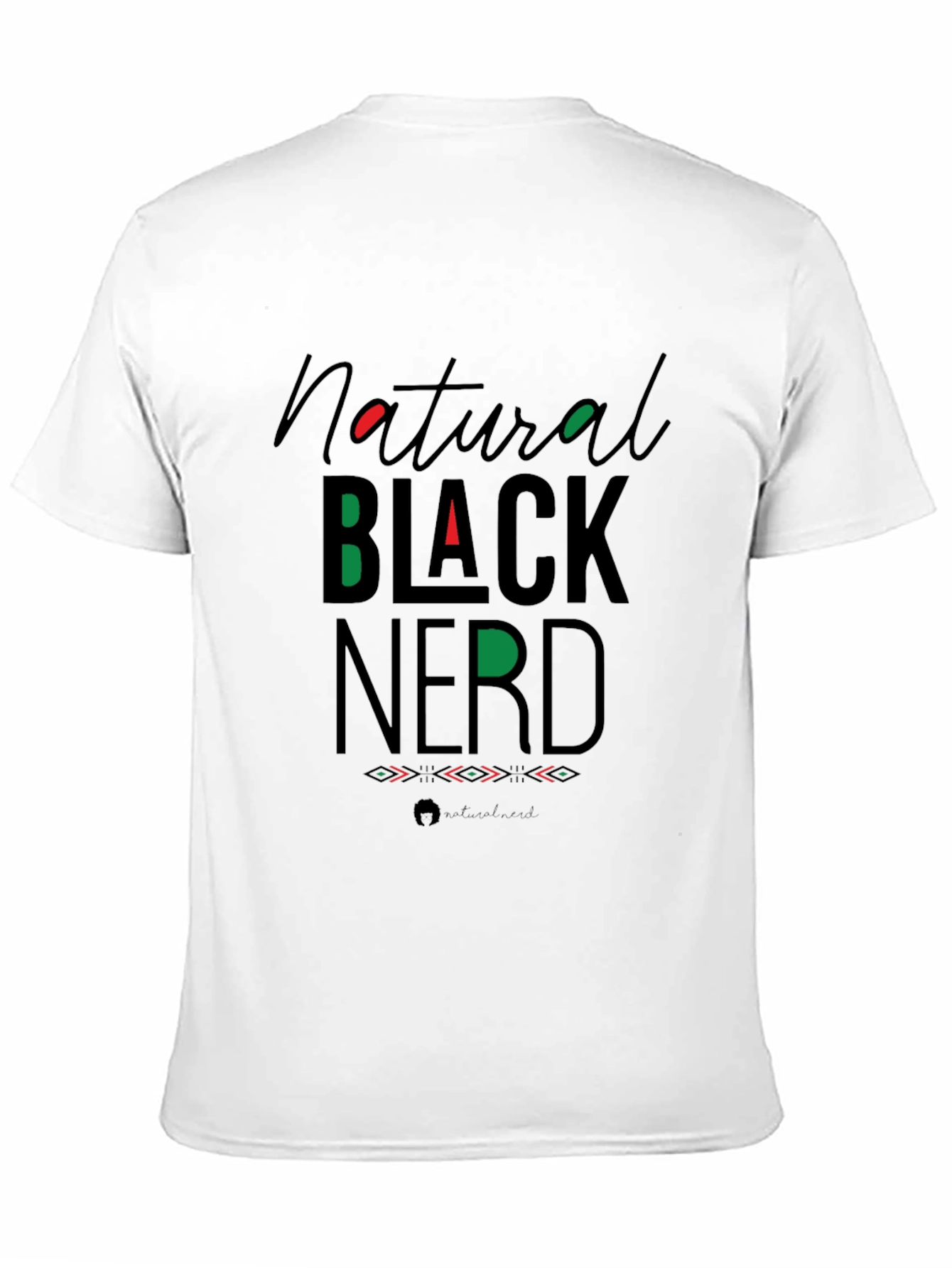 Natural Black Nerd Graphic Tee