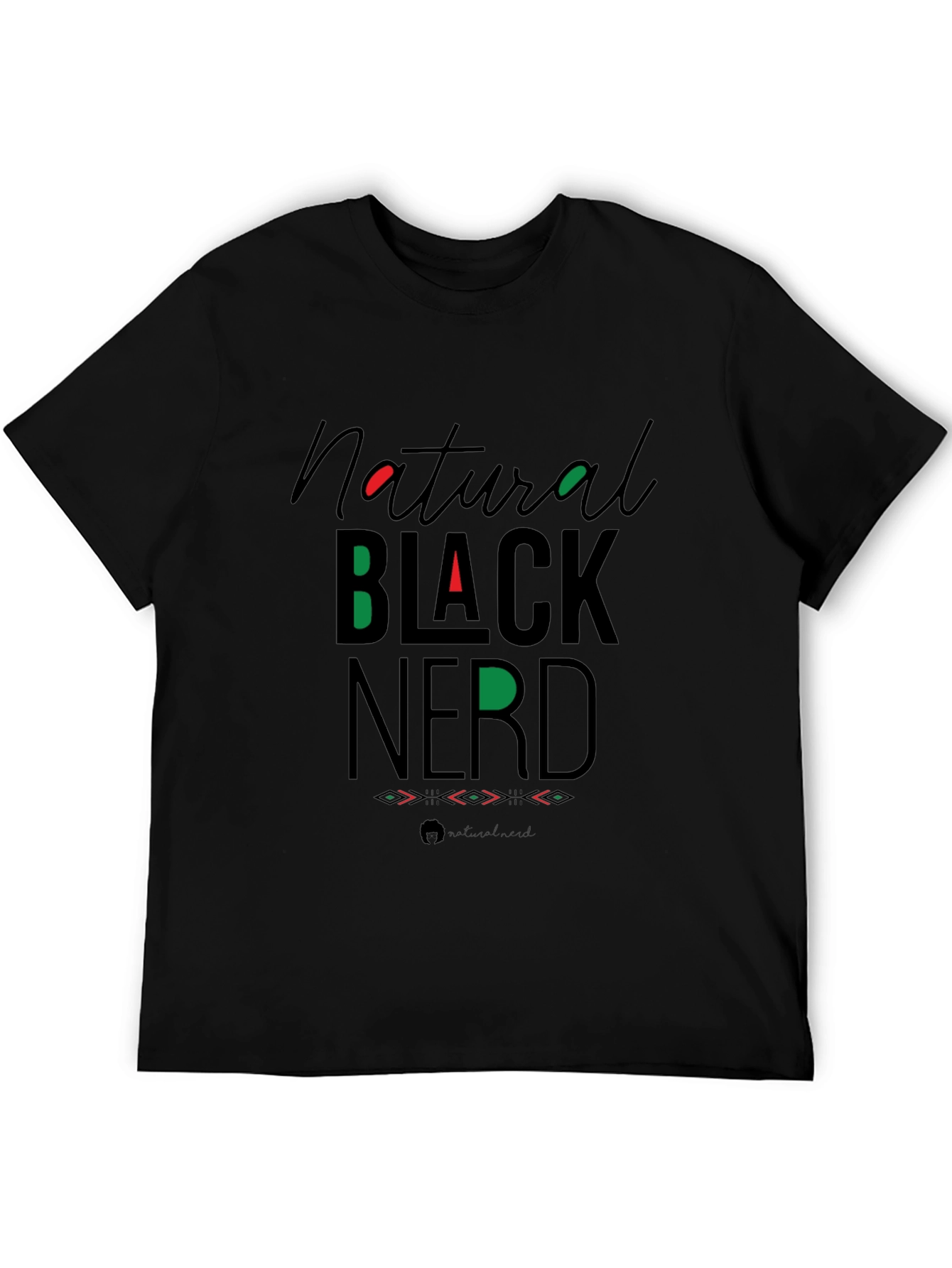 Natural Black Nerd Graphic Tee