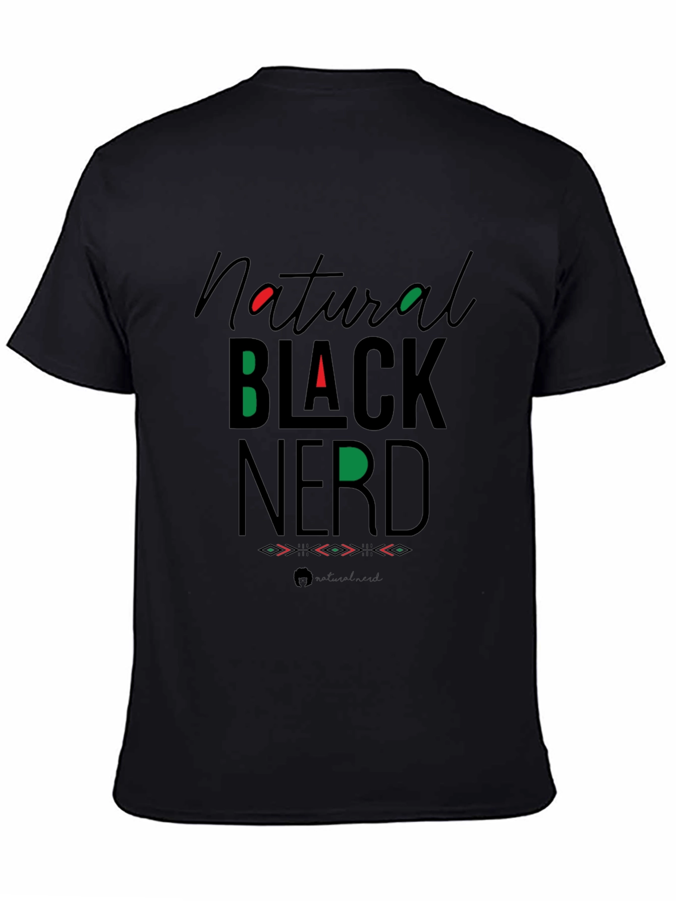Natural Black Nerd Graphic Tee
