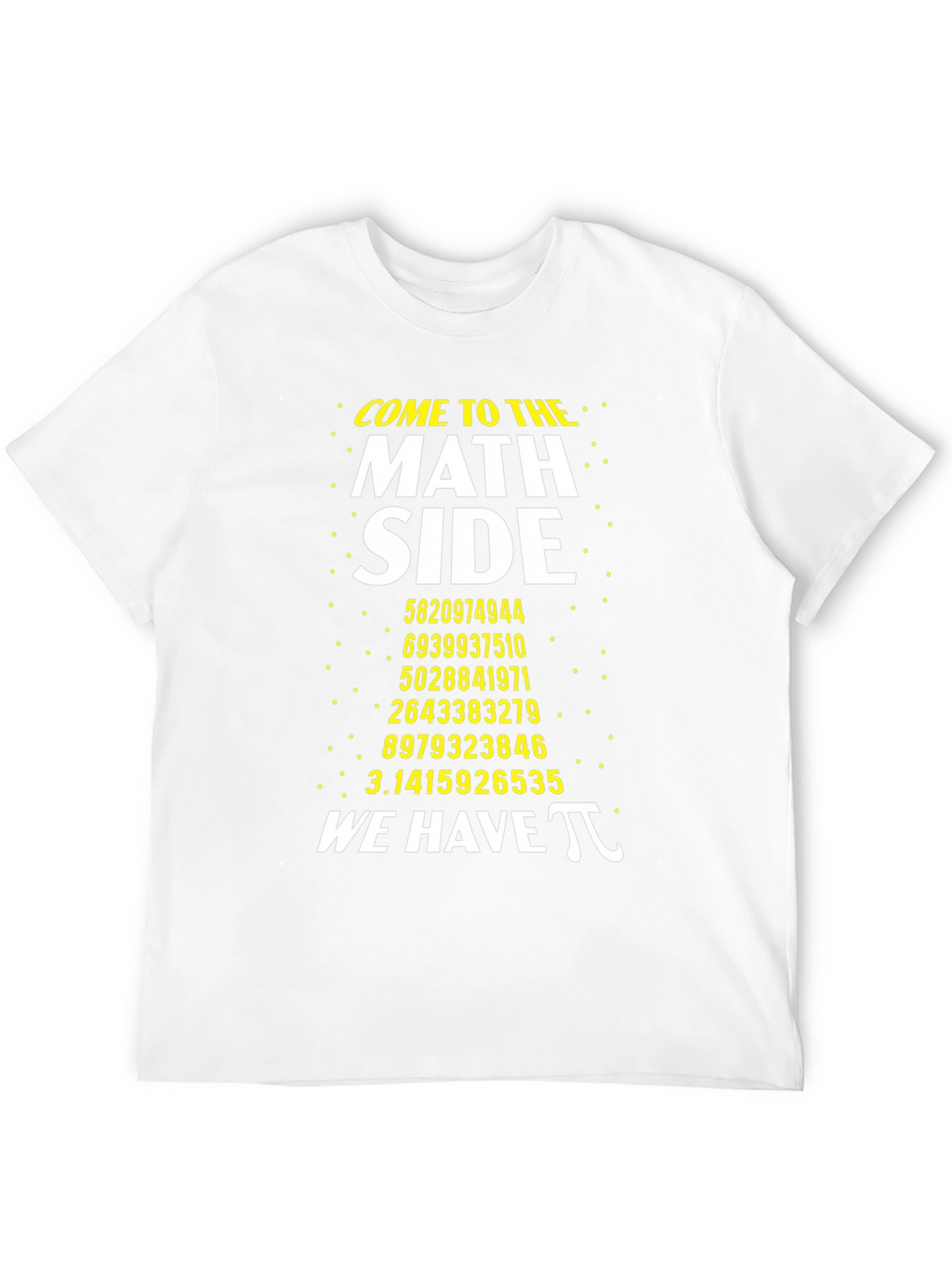 Math Side Pi Number T-Shirt Geeky Graphic Tee