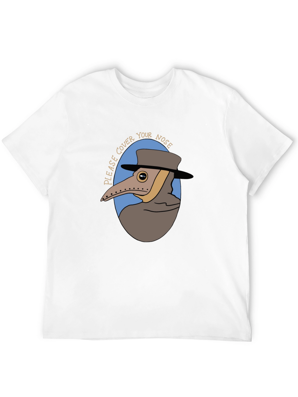 Plague Doctor Cover Your Nose Graphic Tee