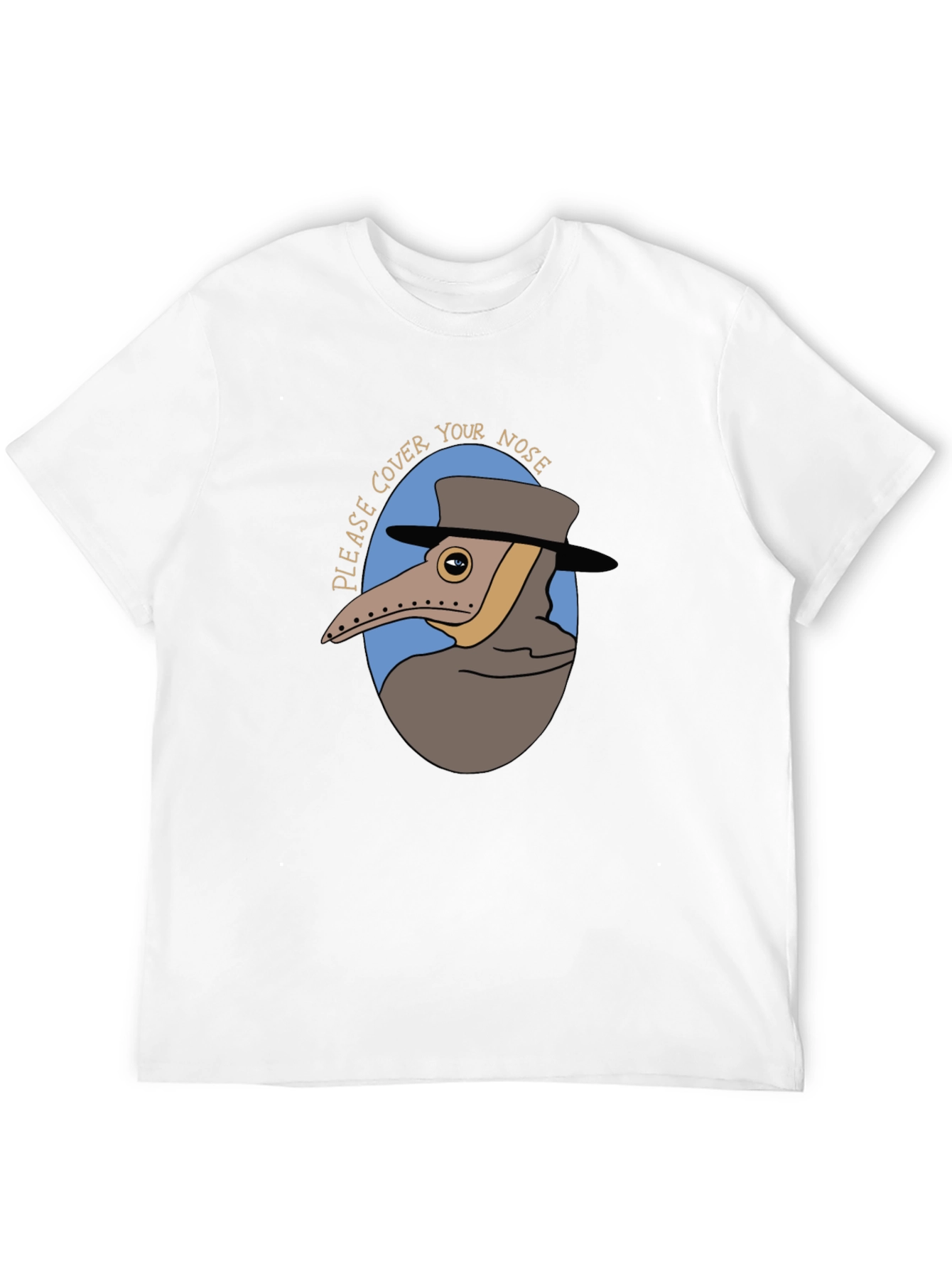 Plague Doctor Cover Your Nose Graphic Tee