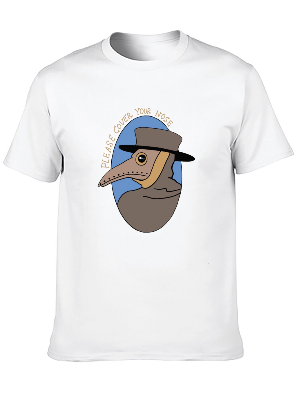 Plague Doctor Cover Your Nose Graphic Tee