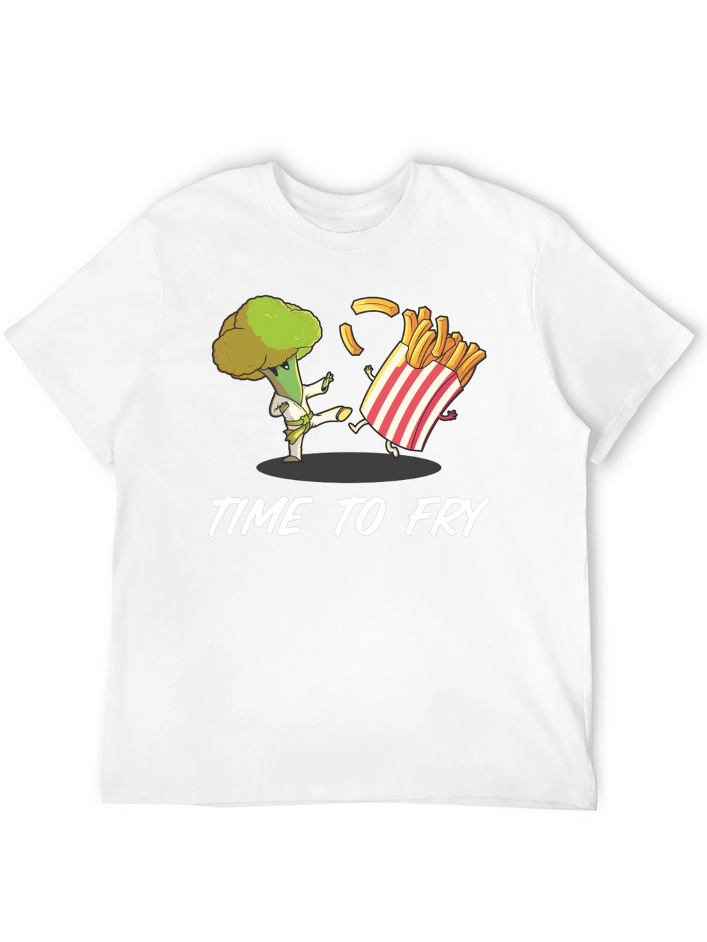 Time to Fry T-Shirt - Broccoli Karate vs. Fries
