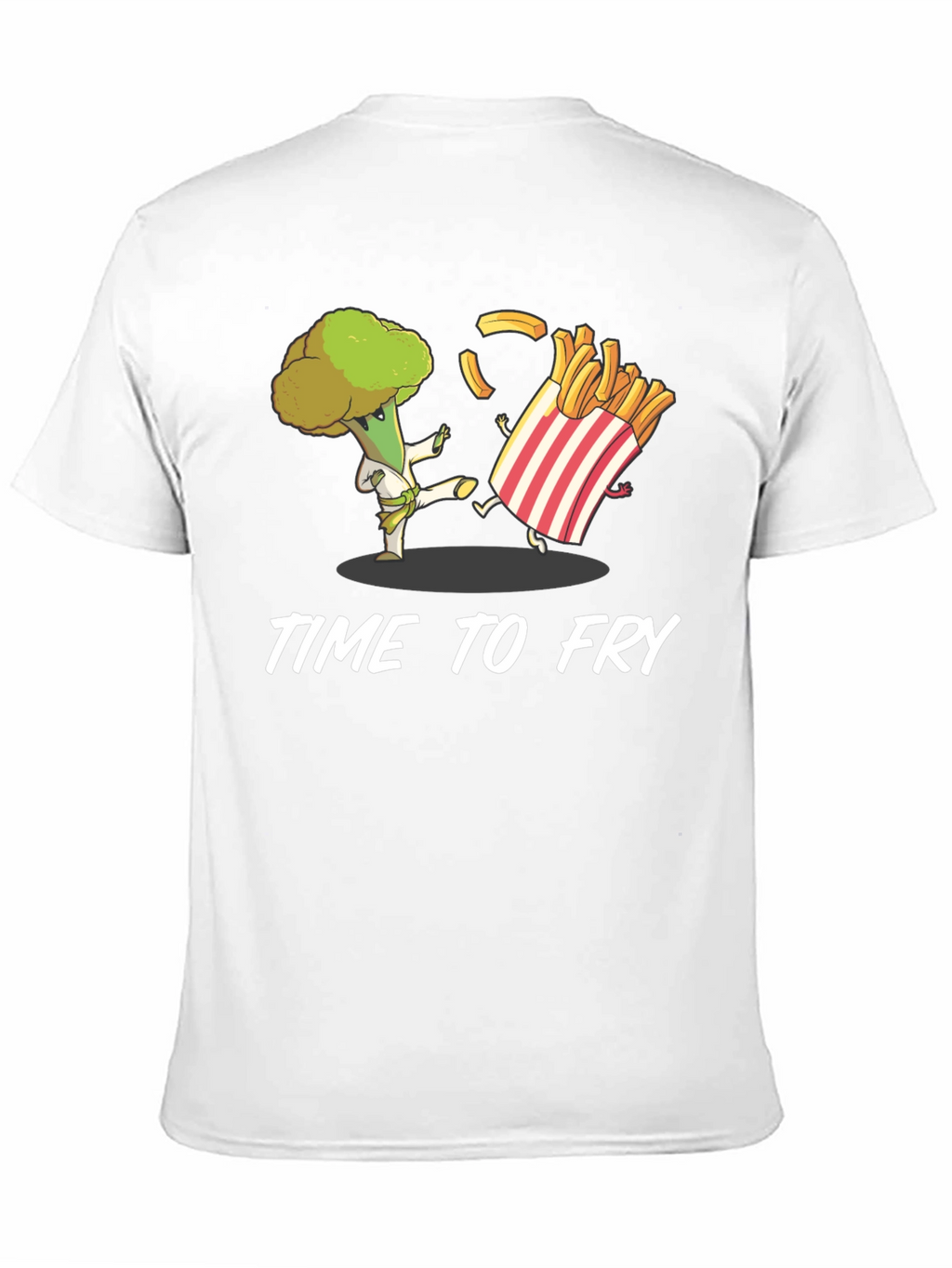 Time to Fry T-Shirt - Broccoli Karate vs. Fries
