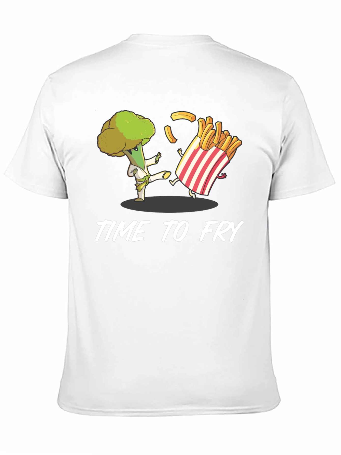 Time to Fry T-Shirt - Broccoli Karate vs. Fries
