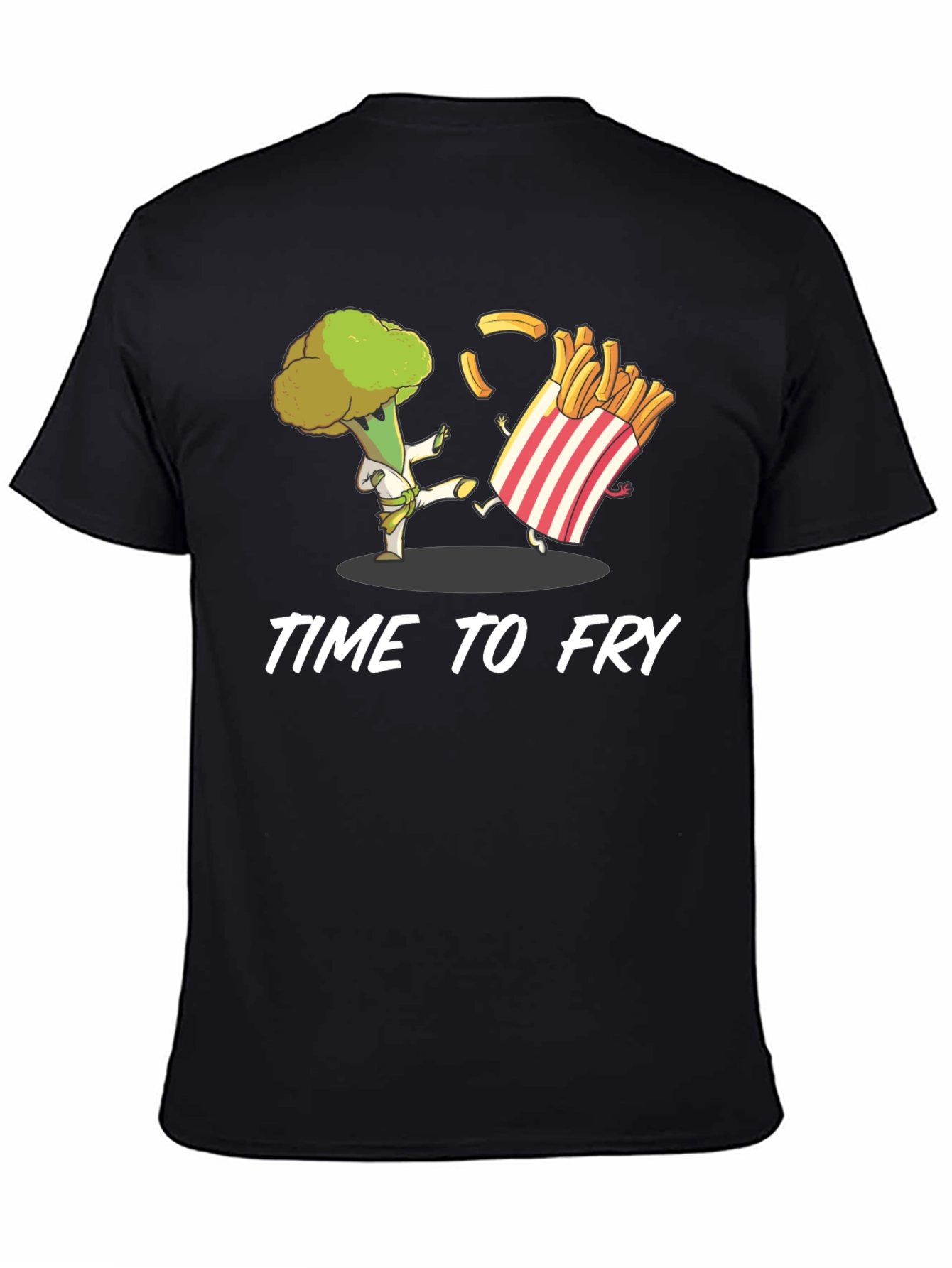 Time to Fry T-Shirt - Broccoli Karate vs. Fries