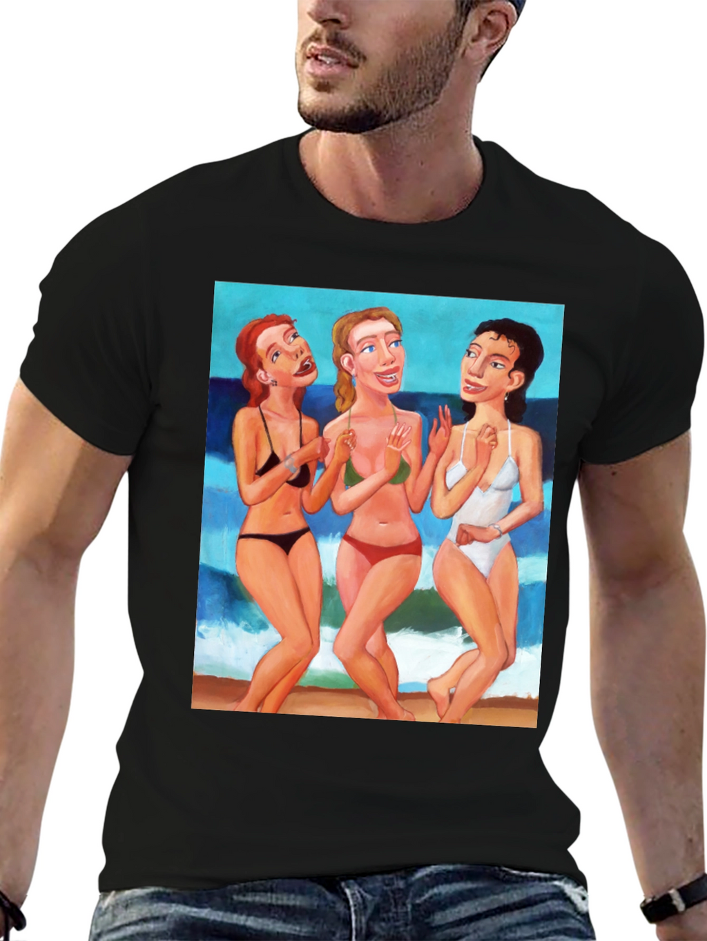 Retro Beach Babes Graphic Tee - Unisex