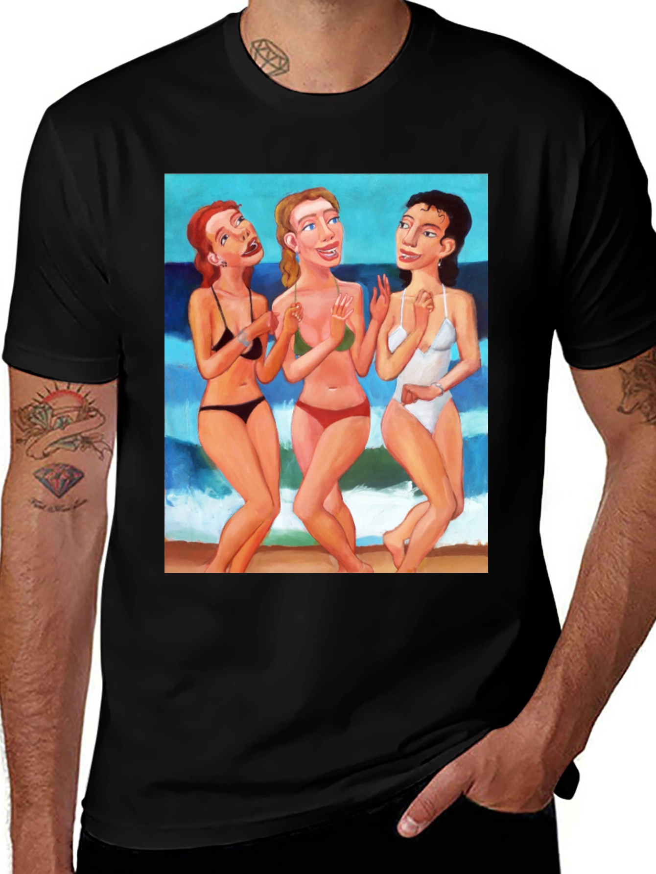 Retro Beach Babes Graphic Tee - Unisex