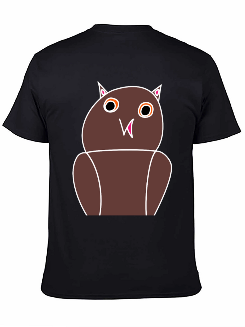 Funny Owl Graphic Tee - Unisex Black T-Shirt