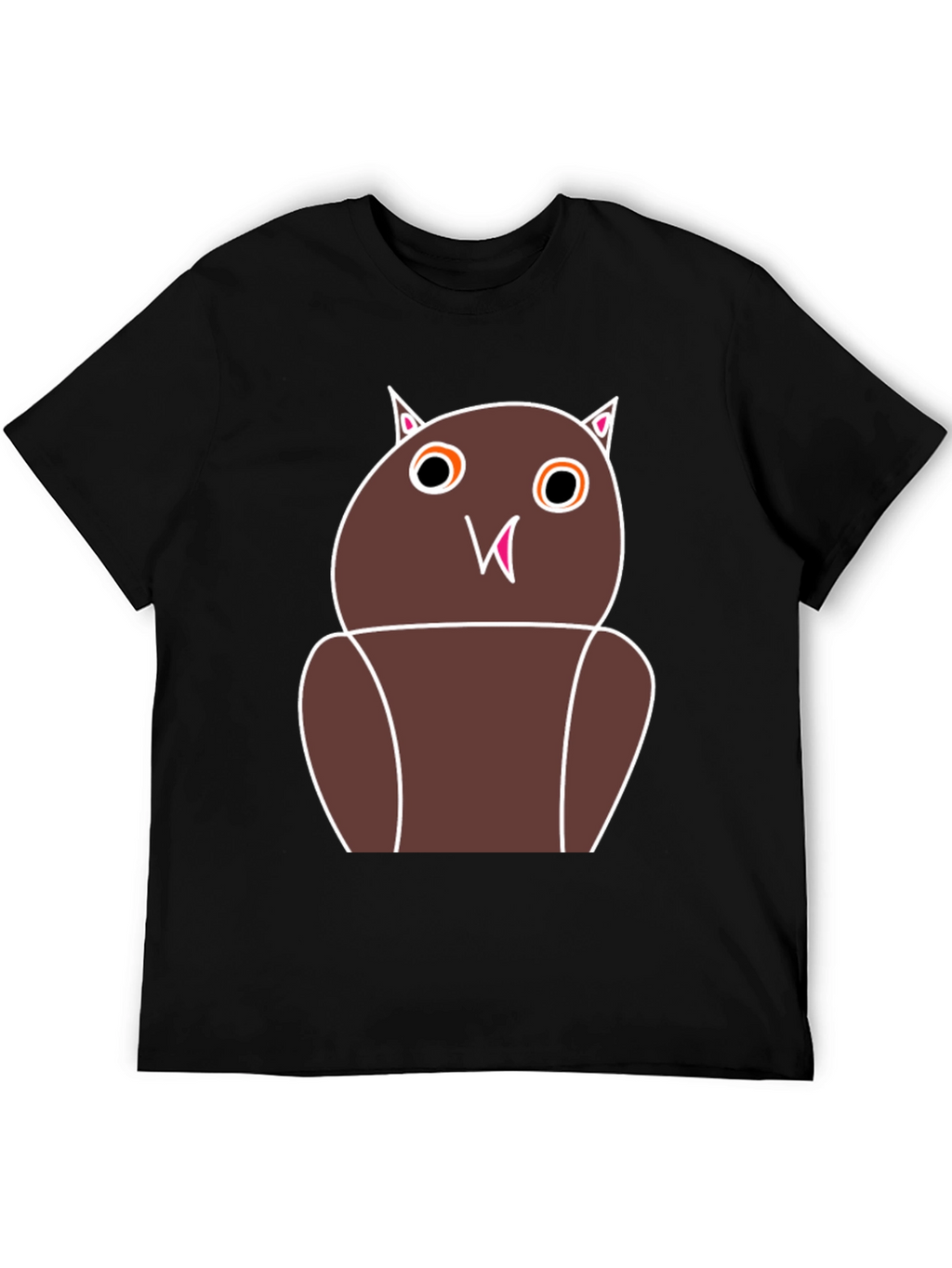 Funny Owl Graphic Tee - Unisex Black T-Shirt
