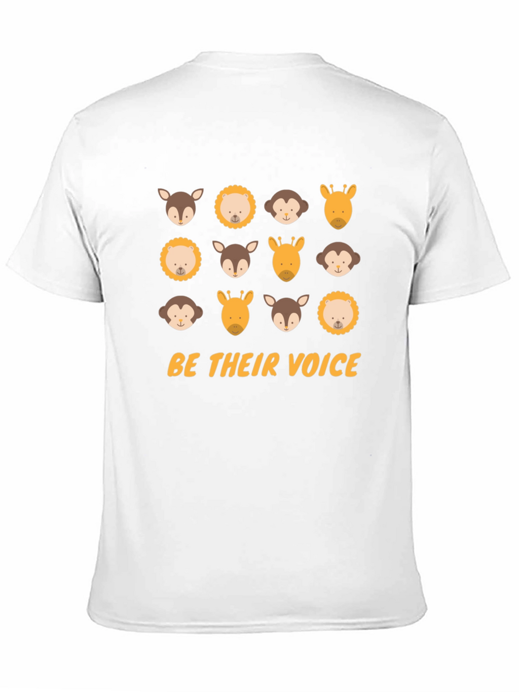 Be Their Voice Animal T-Shirt - Black Cotton Tee