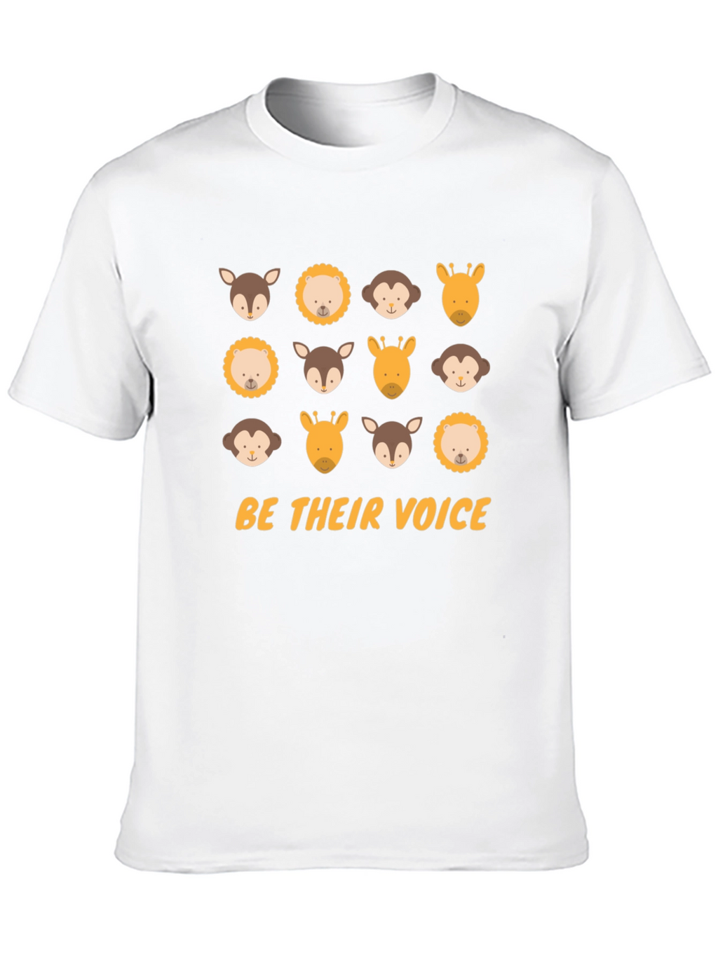 Be Their Voice Animal T-Shirt - Black Cotton Tee