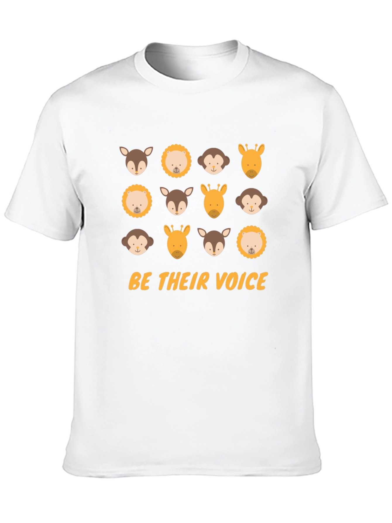 Be Their Voice Animal T-Shirt - Black Cotton Tee