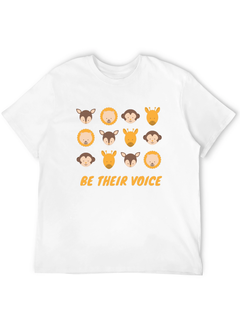 Be Their Voice Animal T-Shirt - Black Cotton Tee