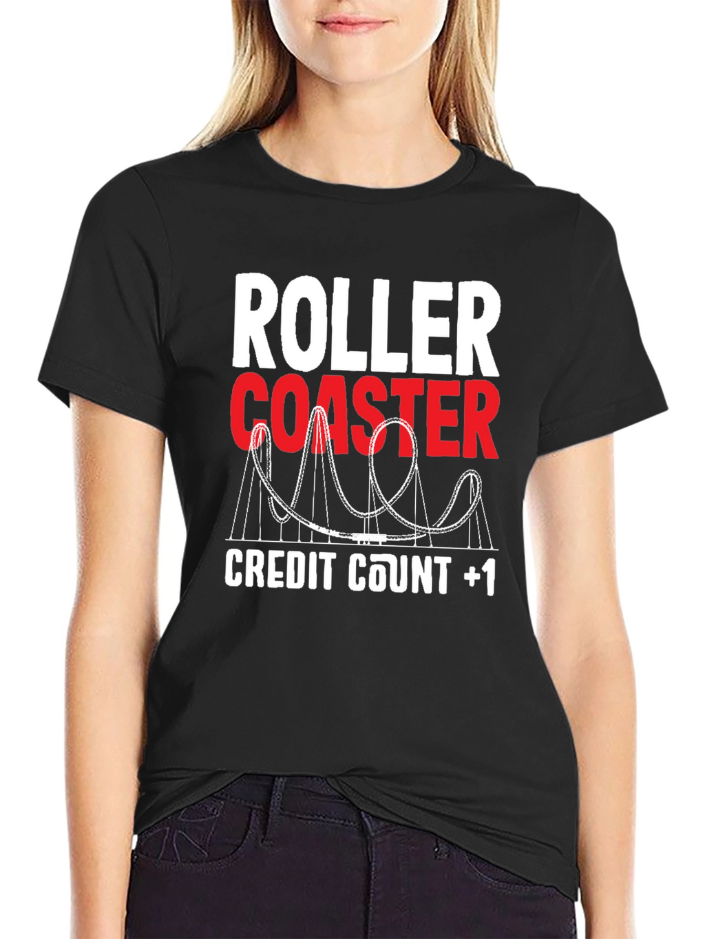 Roller Coaster Credit Count +1 Tee