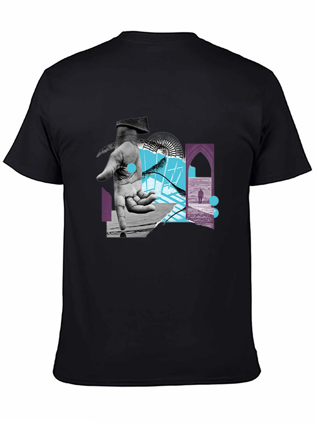 Abstract Graphic Print Tee - Modern Art T-Shirt